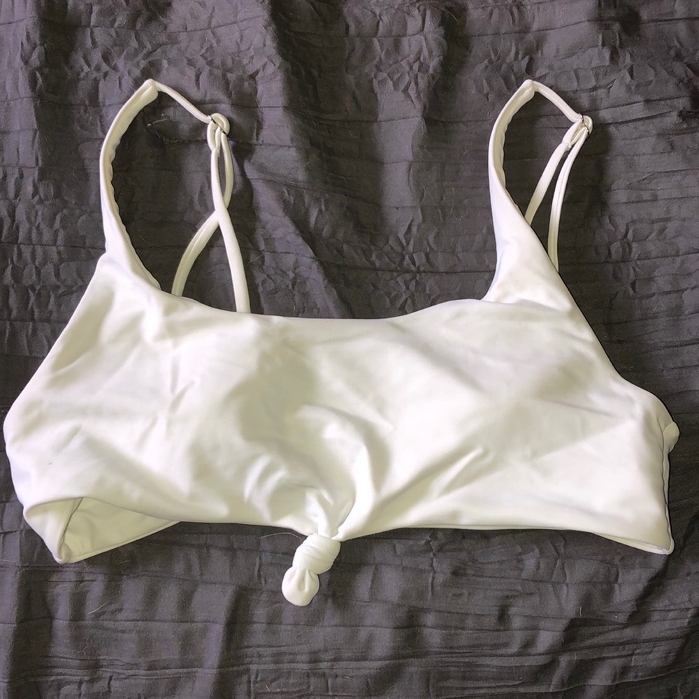 White Bathing Suit Top